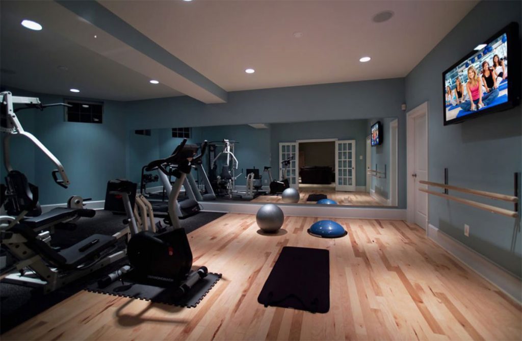 A Remodeled Finished Basement and Exercise Room — Degnan  Design-Build-Remodel